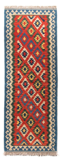 Runner Kelim Rug - Oriental - 206 x 60 cm - dark red