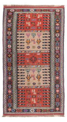 Runner Kelim Rug - Oriental - 200 x 100 cm - multicolored