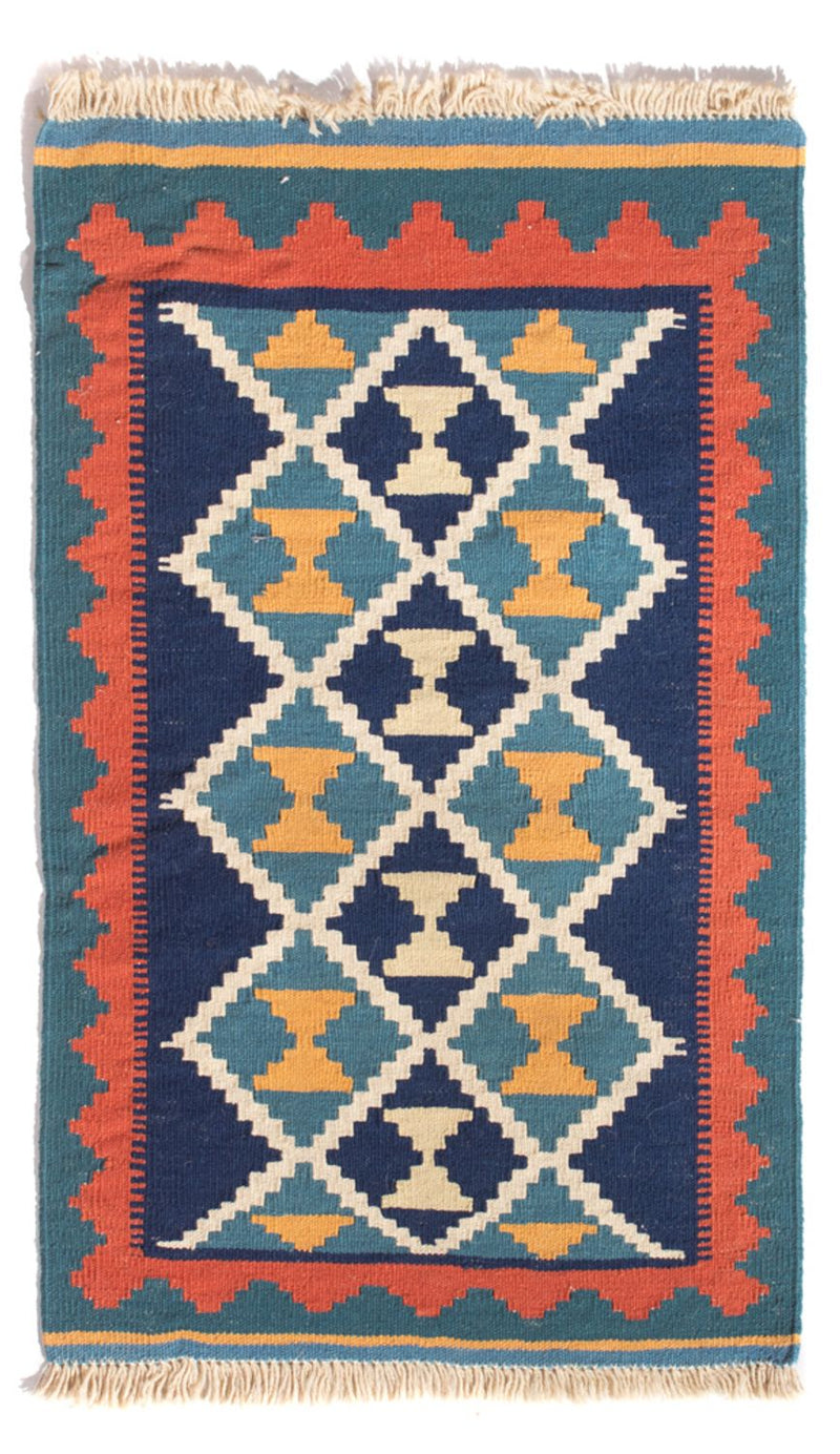 Kelim Rug - Oriental - 87 x 57 cm - multicolored