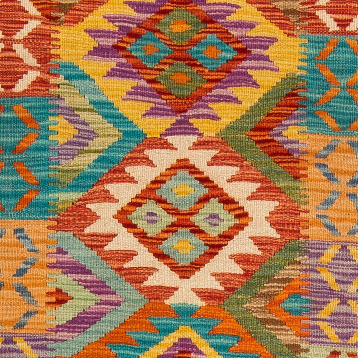 Runner Kelim Rug - Splash - 210 x 83 cm - multicolored