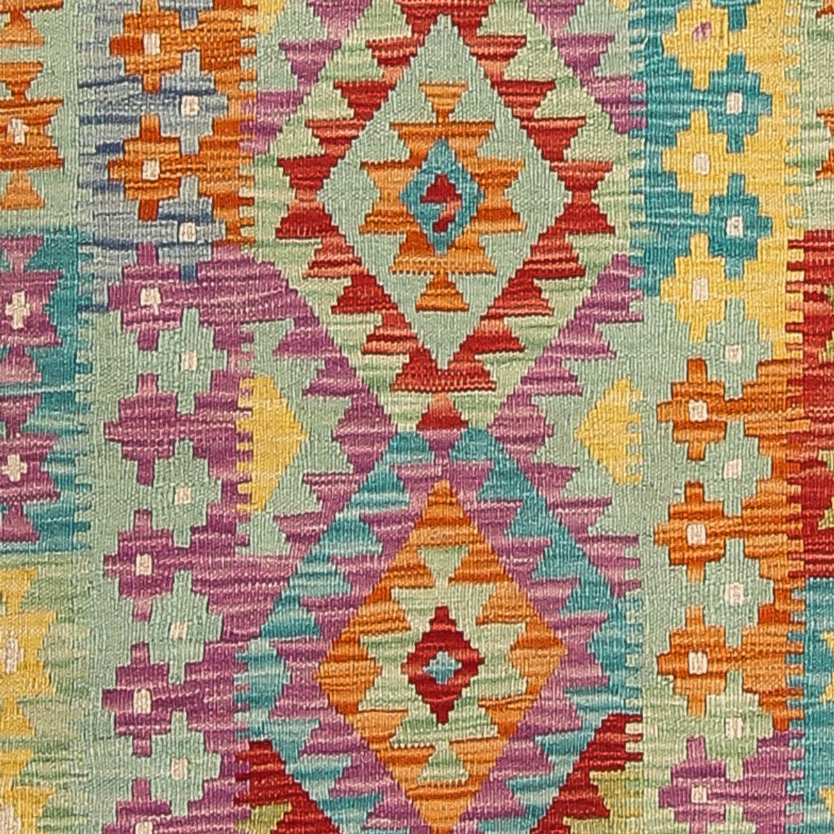 Runner Kelim Rug - Splash - 309 x 84 cm - multicolored