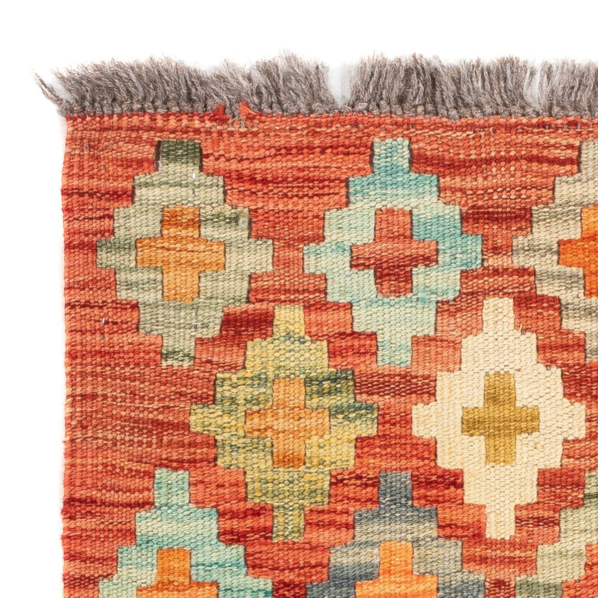 Kelim Rug - Splash square  - 52 x 50 cm - multicolored