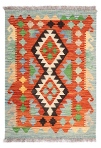 Kelim Rug - Splash - 89 x 63 cm - multicolored