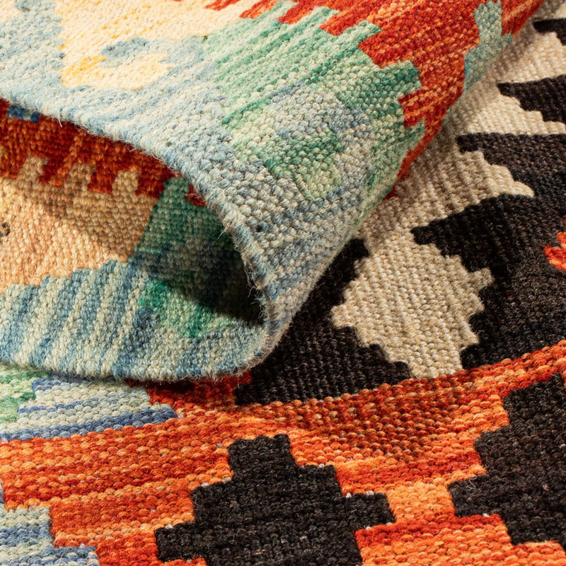 Kelim Rug - Splash - 89 x 63 cm - multicolored