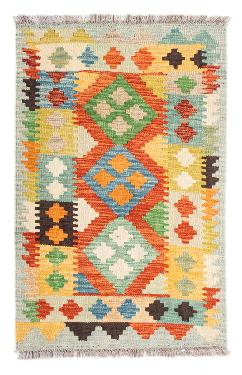 Kelim Rug - Splash - 89 x 63 cm - multicolored