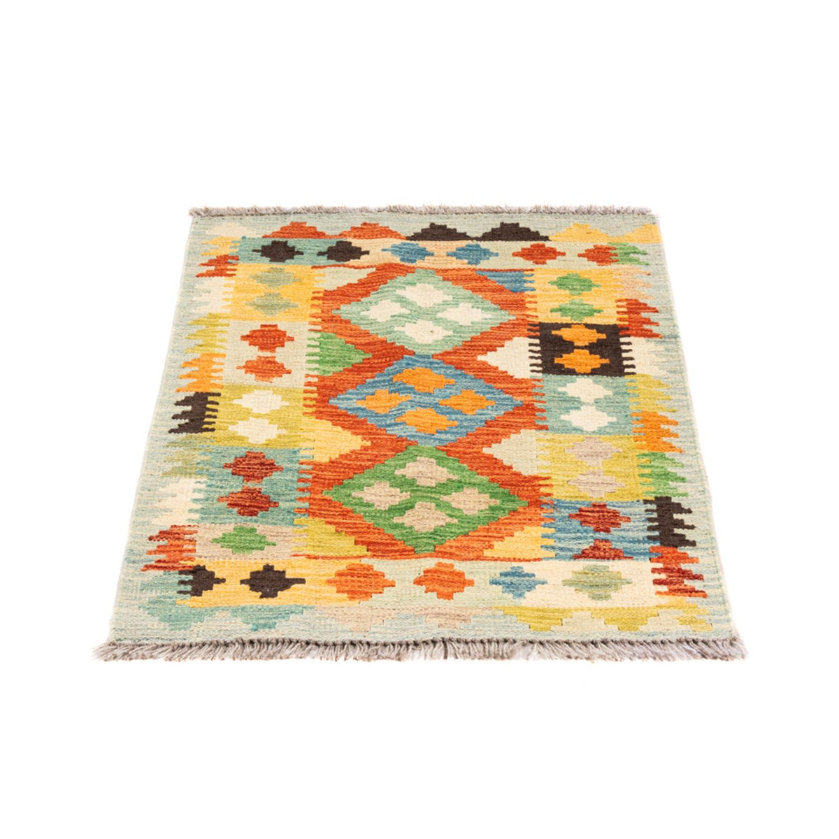 Kelim Rug - Splash - 89 x 63 cm - multicolored