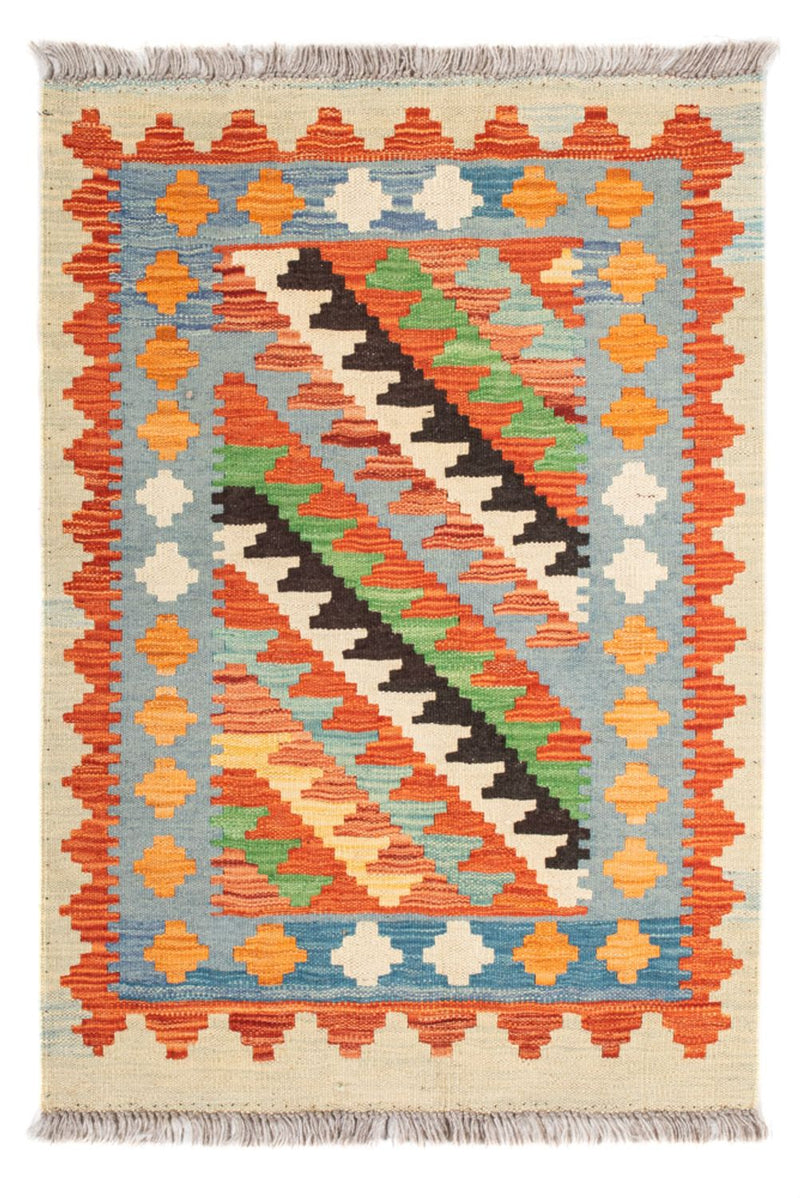 Kelim Rug - Splash - 89 x 63 cm - multicolored