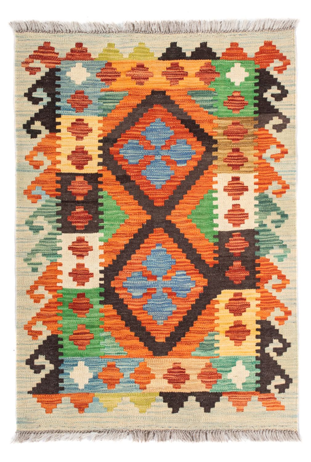 Kelim Rug - Splash - 89 x 63 cm - multicolored