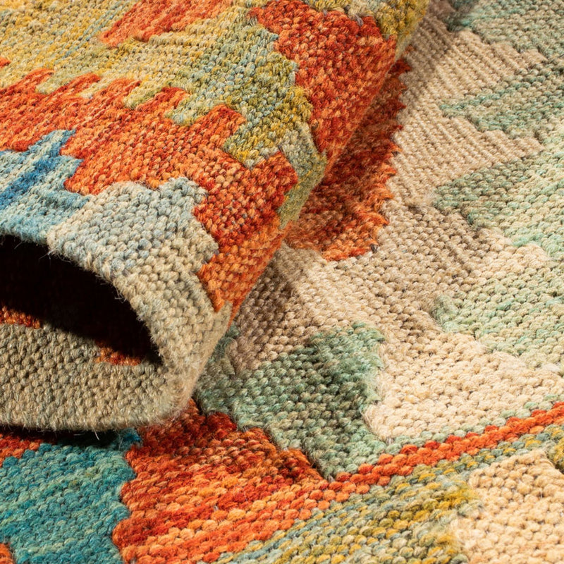 Kelim Rug - Splash - 89 x 63 cm - multicolored