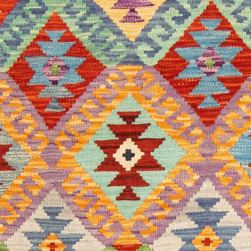 Runner Kelim Rug - Splash - 204 x 79 cm - multicolored