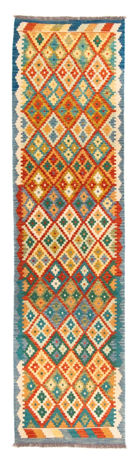 Runner Kelim Rug - Splash - 297 x 80 cm - multicolored
