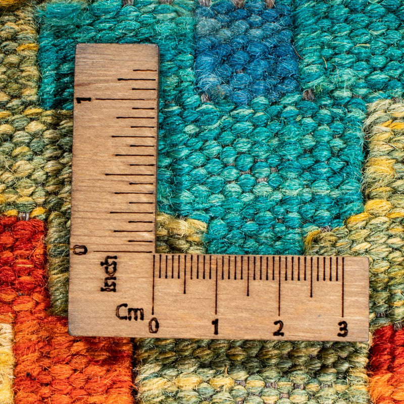 Runner Kelim Rug - Splash - 297 x 80 cm - multicolored