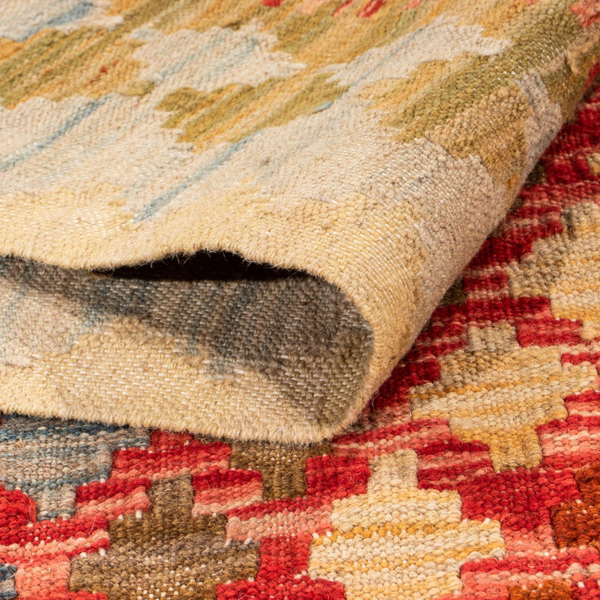 Kelim Rug - Splash - 193 x 148 cm - multicolored