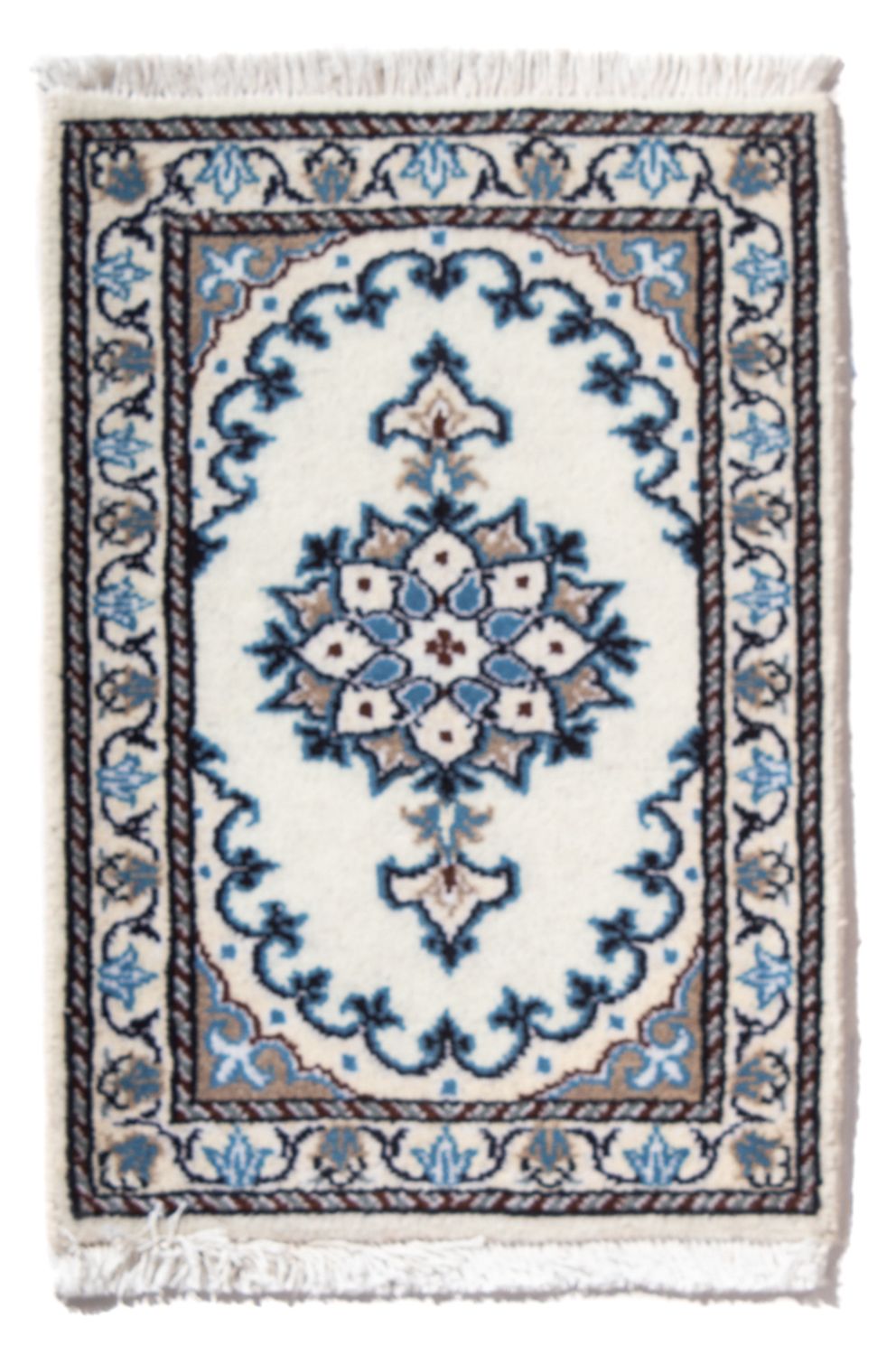 Perser Rug - Nain - 60 x 40 cm - light blue