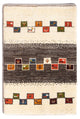 Gabbeh Persisch Teppich 92x63cm - Perserteppich Wollteppich