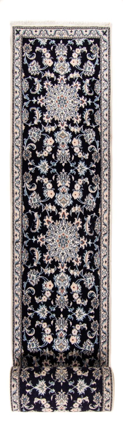 Runner Perser Rug - Nain - 374 x 77 cm - dark blue
