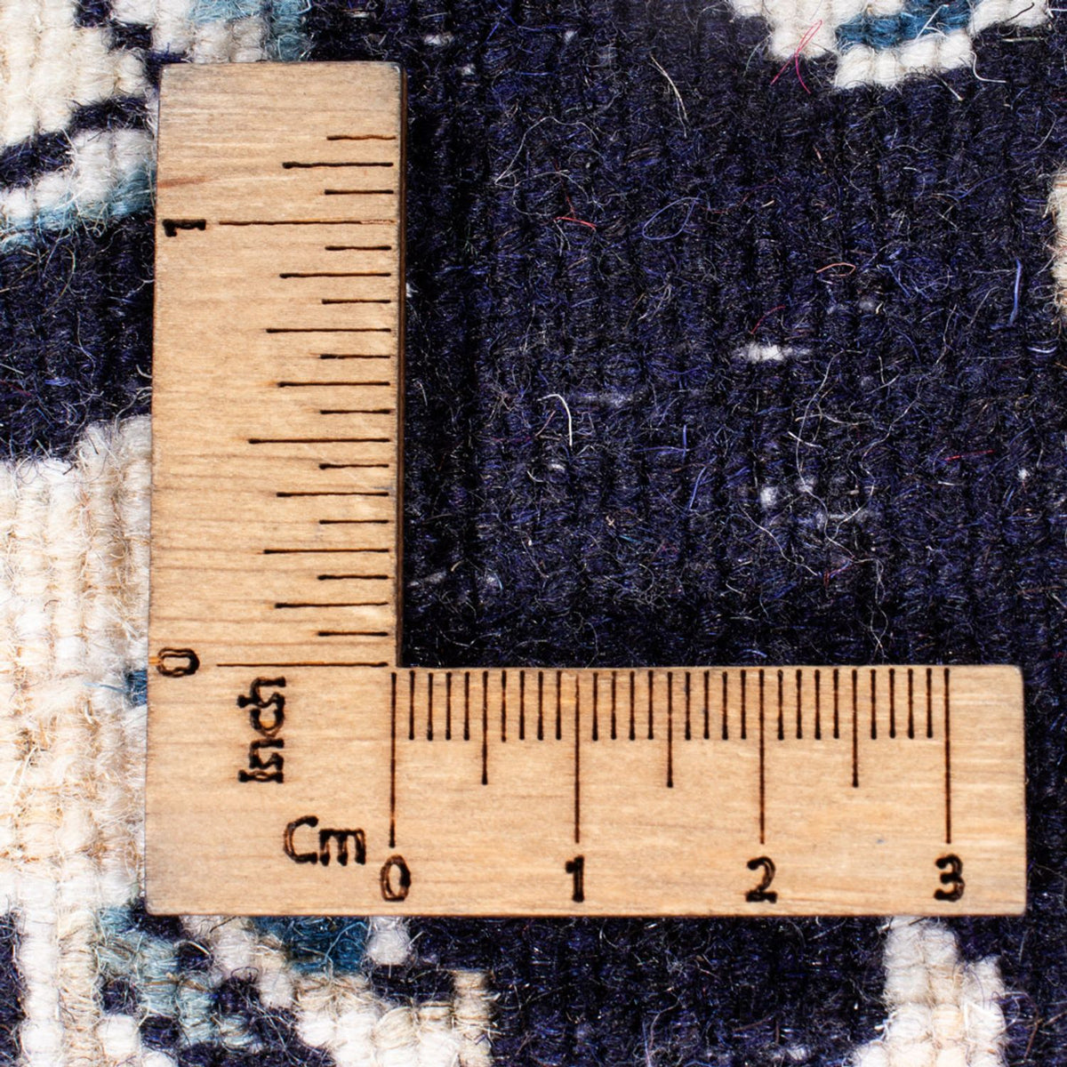 Runner Perser Rug - Nain - 374 x 77 cm - dark blue