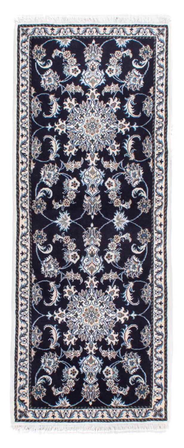 Runner Perser Rug - Nain - 196 x 76 cm - dark blue