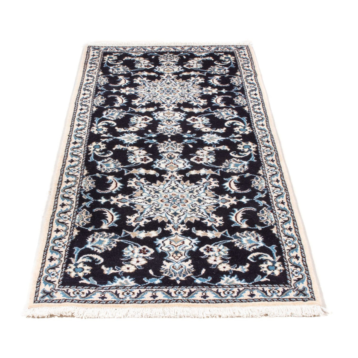 Runner Perser Rug - Nain - 196 x 76 cm - dark blue