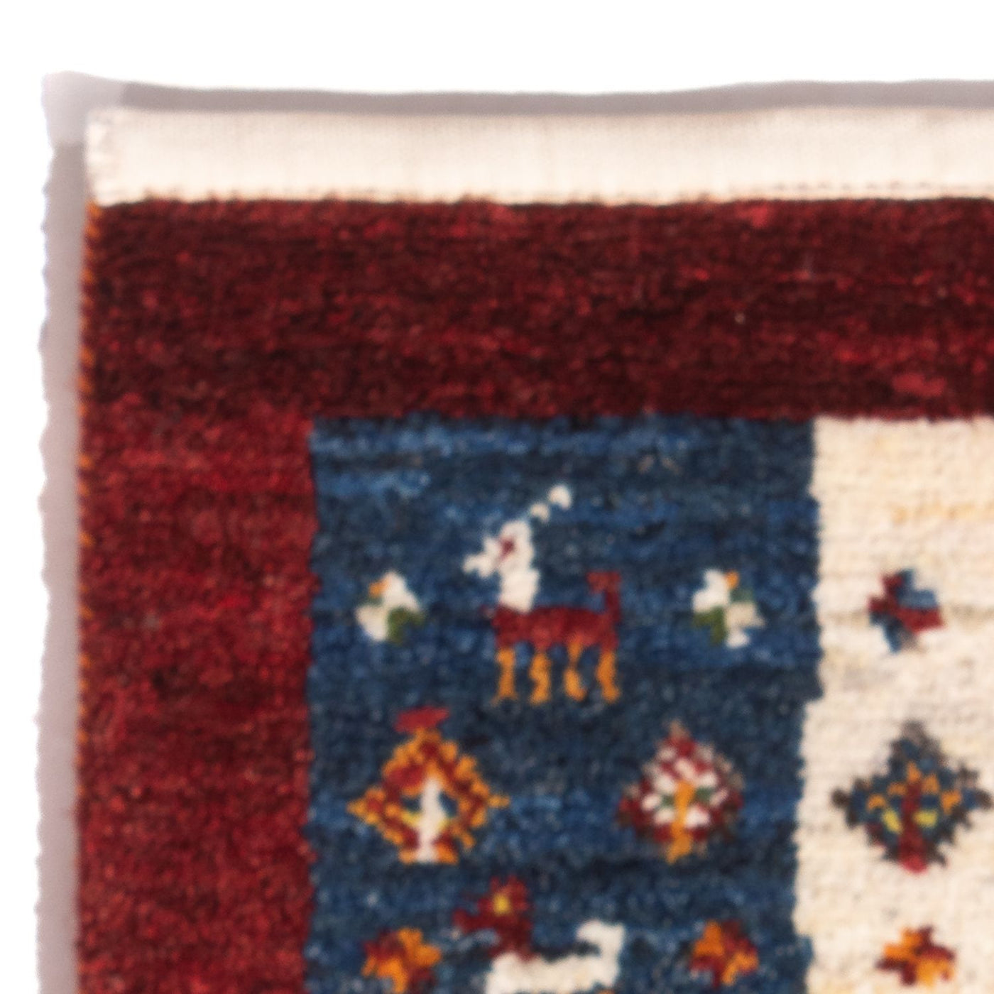 Gabbeh Teppich - Perser - 60 x 40 cm - mehrfarbig