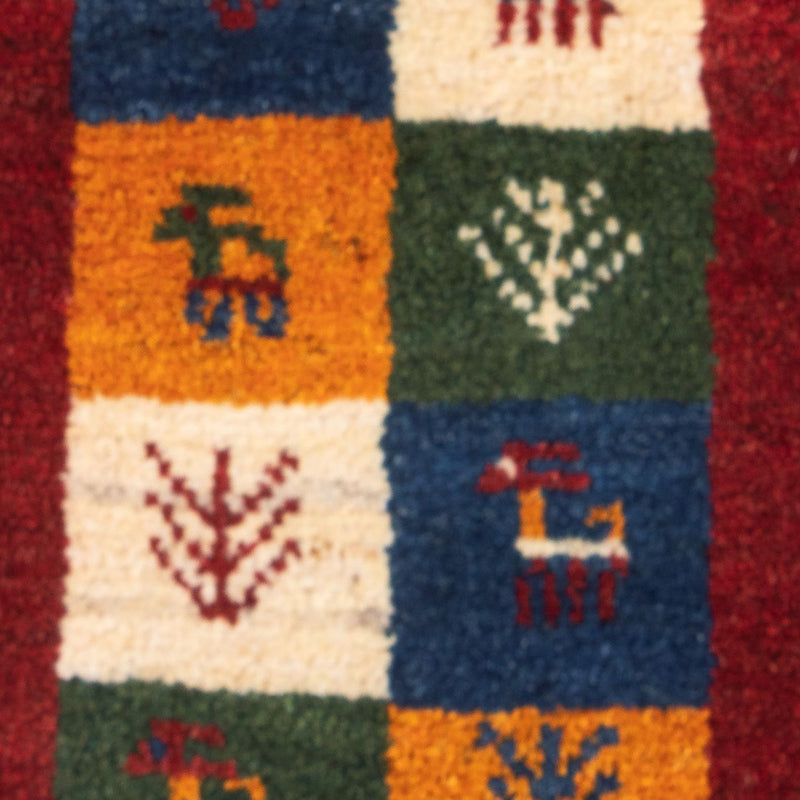 Gabbeh Teppich - Perser - 60 x 40 cm - mehrfarbig