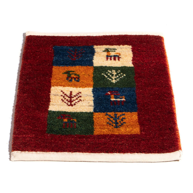 Gabbeh Teppich - Perser - 60 x 40 cm - mehrfarbig