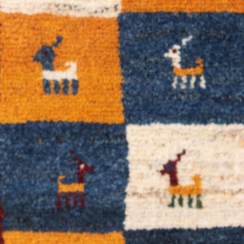 Gabbeh Persisch Teppich 60x40cm - Perserteppich Wollteppich