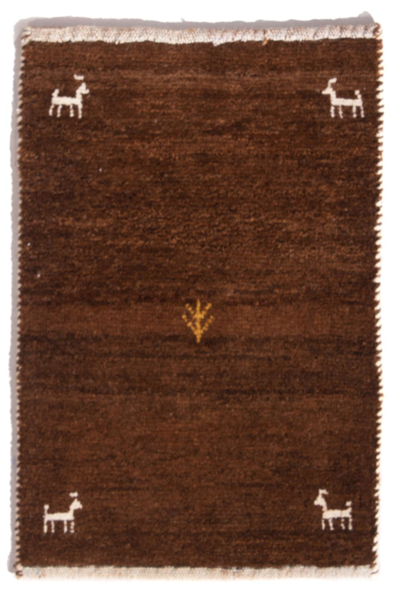 Gabbeh Rug - Perser - 60 x 40 cm - dark camel
