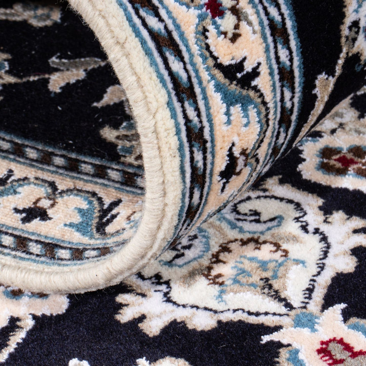 Runner Perser Rug - Nain - 297 x 79 cm - dark blue