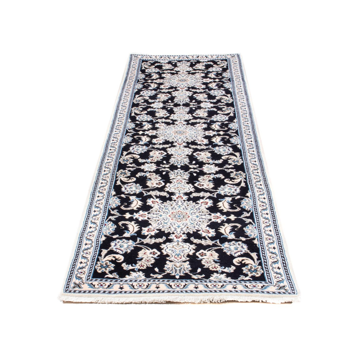 Runner Perser Rug - Nain - 297 x 79 cm - dark blue