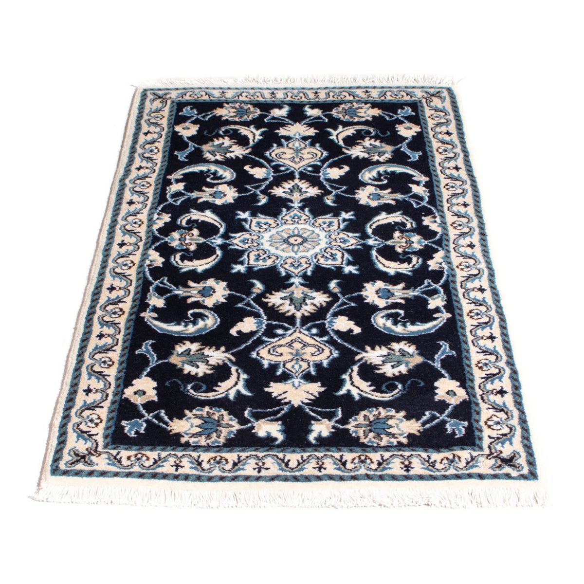 Perser Rug - Nain - 136 x 68 cm - dark blue