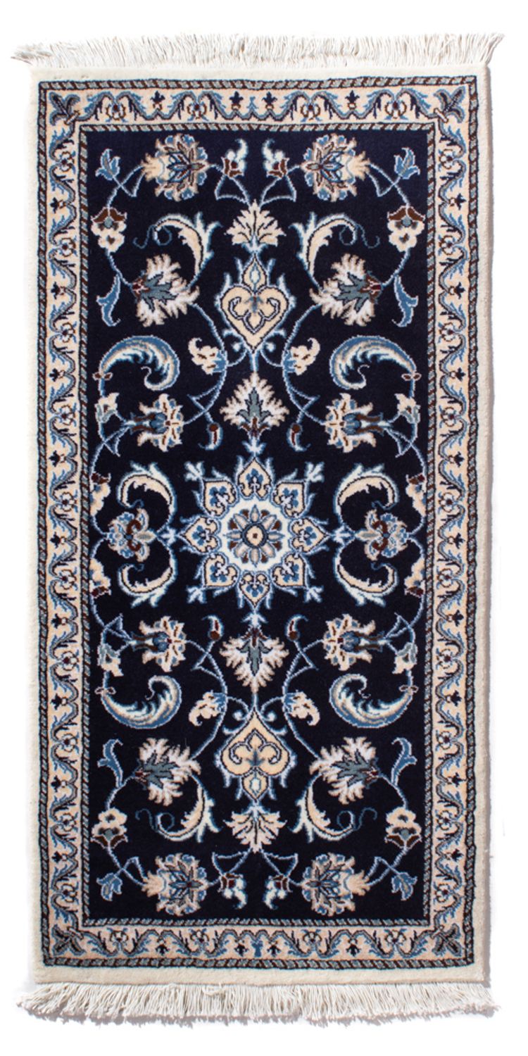 Perser Rug - Nain - 140 x 68 cm - dark blue