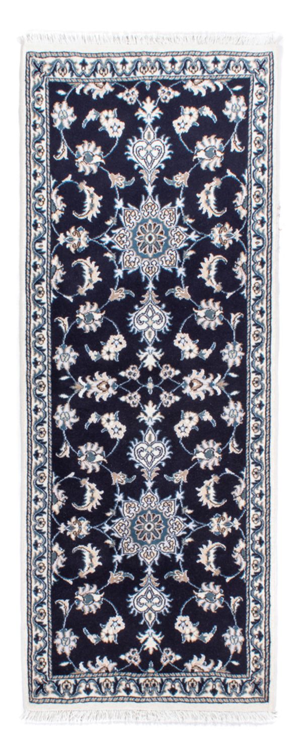 Runner Perser Rug - Nain - 202 x 78 cm - dark blue