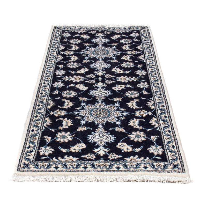 Runner Perser Rug - Nain - 202 x 78 cm - dark blue