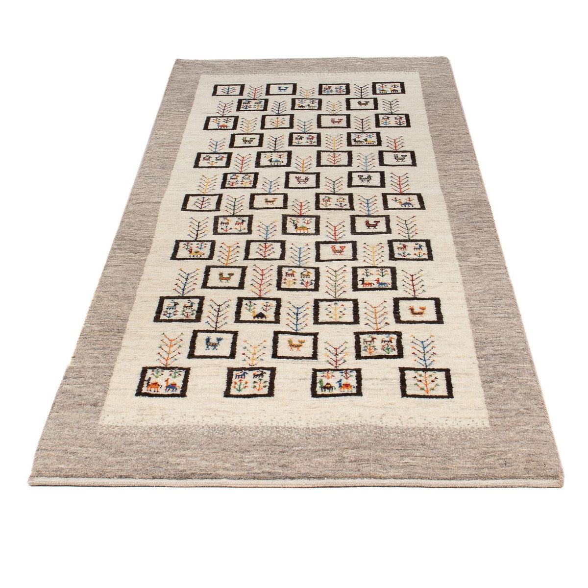 Runner Gabbeh Rug - Loribaft Perser - 199 x 87 cm - natural