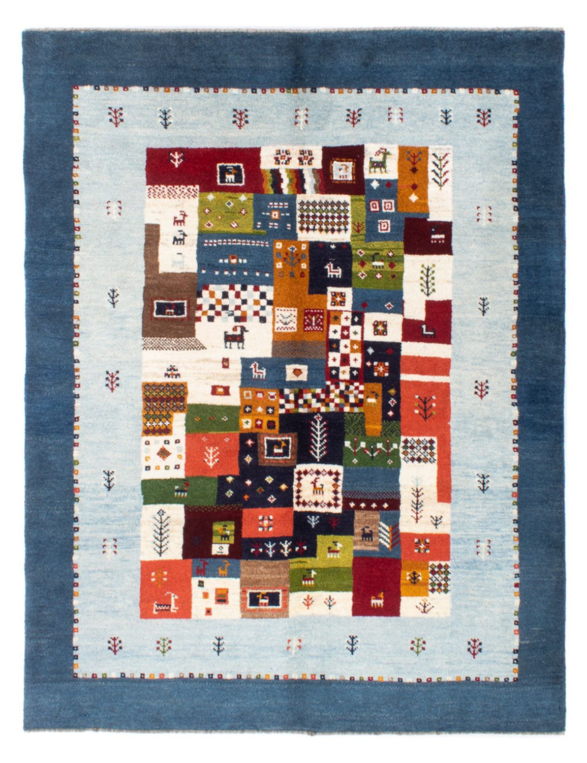 Gabbeh Rug - Perser - 197 x 156 cm - blue