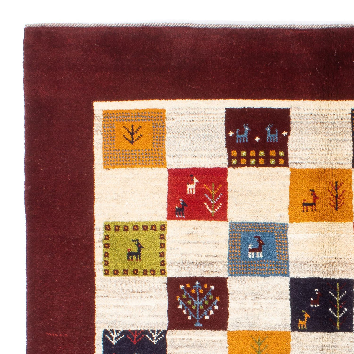 Persian Gabbeh Rug 155x197cm - Perserteppich Wollteppich
