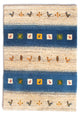 Persian Gabbeh Rug 85x123cm - Perserteppich Wollteppich