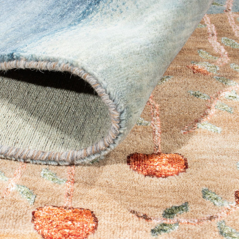 Designer Rug - 260 x 188 cm - blue