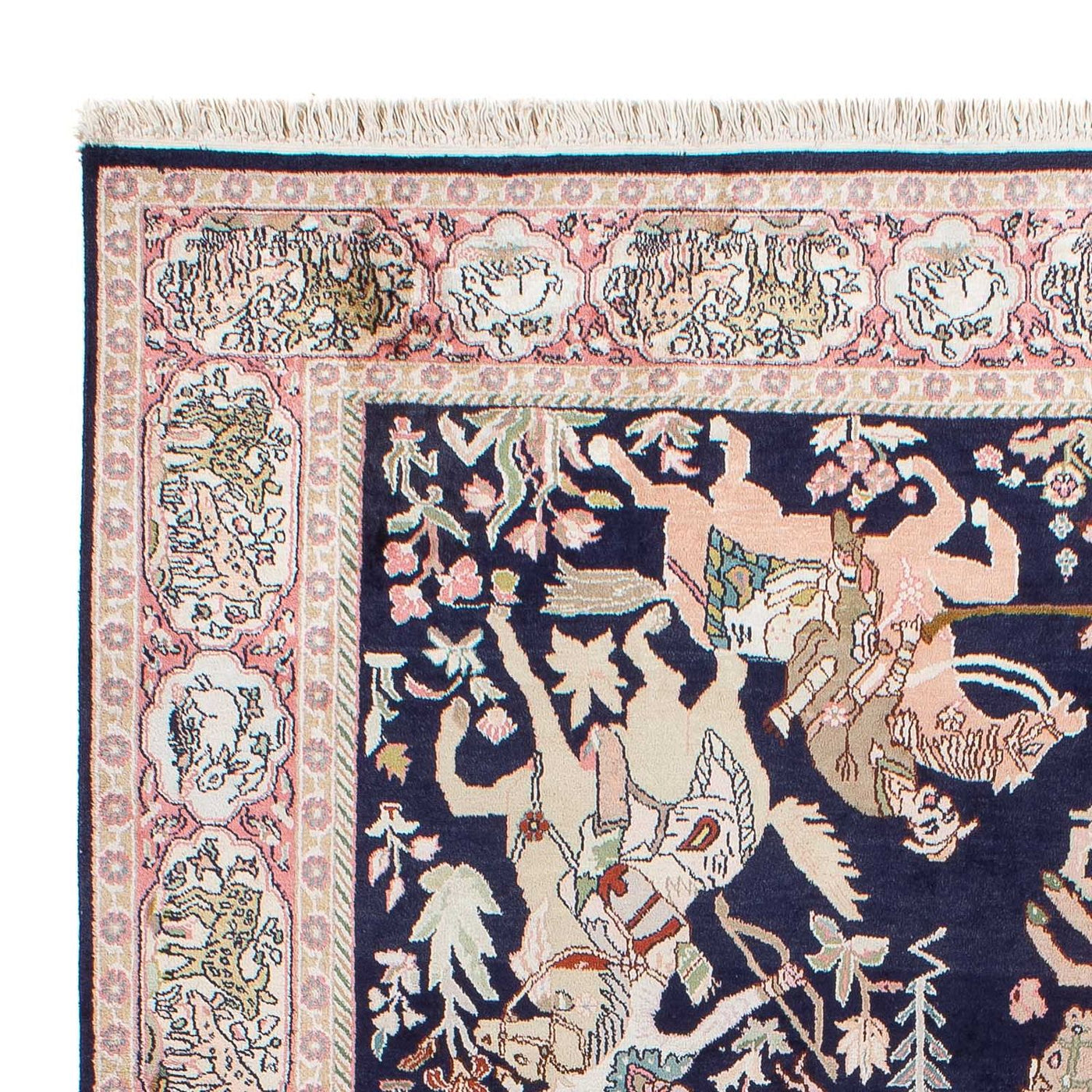 Kashmir Silk Rug 215x133cm - Oriental Rug