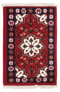 Oriental Rug - 90 x 60 cm - red