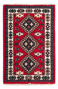 Oriental Rug - 90 x 60 cm - red