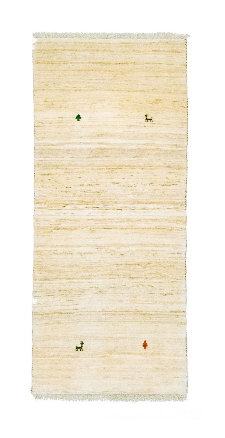 Runner Gabbeh Rug - Perser - 202 x 75 cm - beige