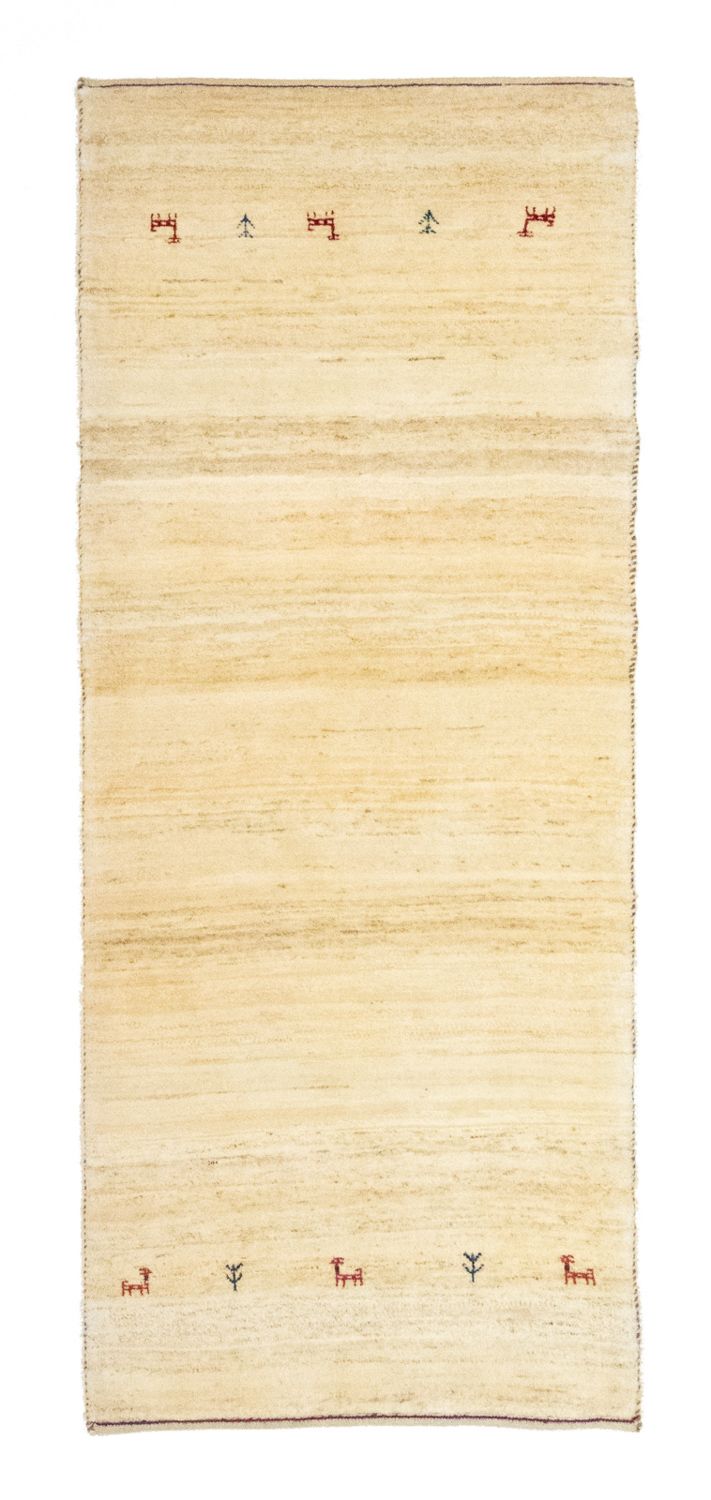 Runner Gabbeh Rug - Perser - 215 x 75 cm - beige
