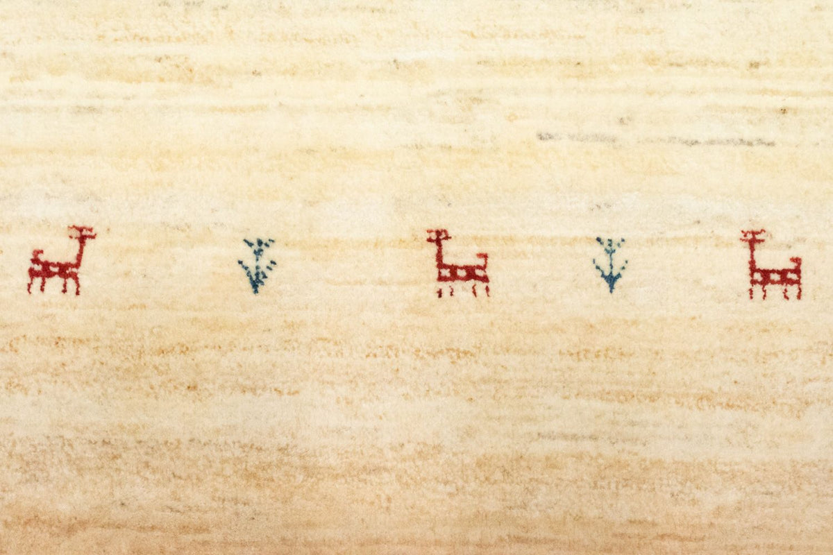 Runner Gabbeh Rug - Perser - 215 x 75 cm - beige