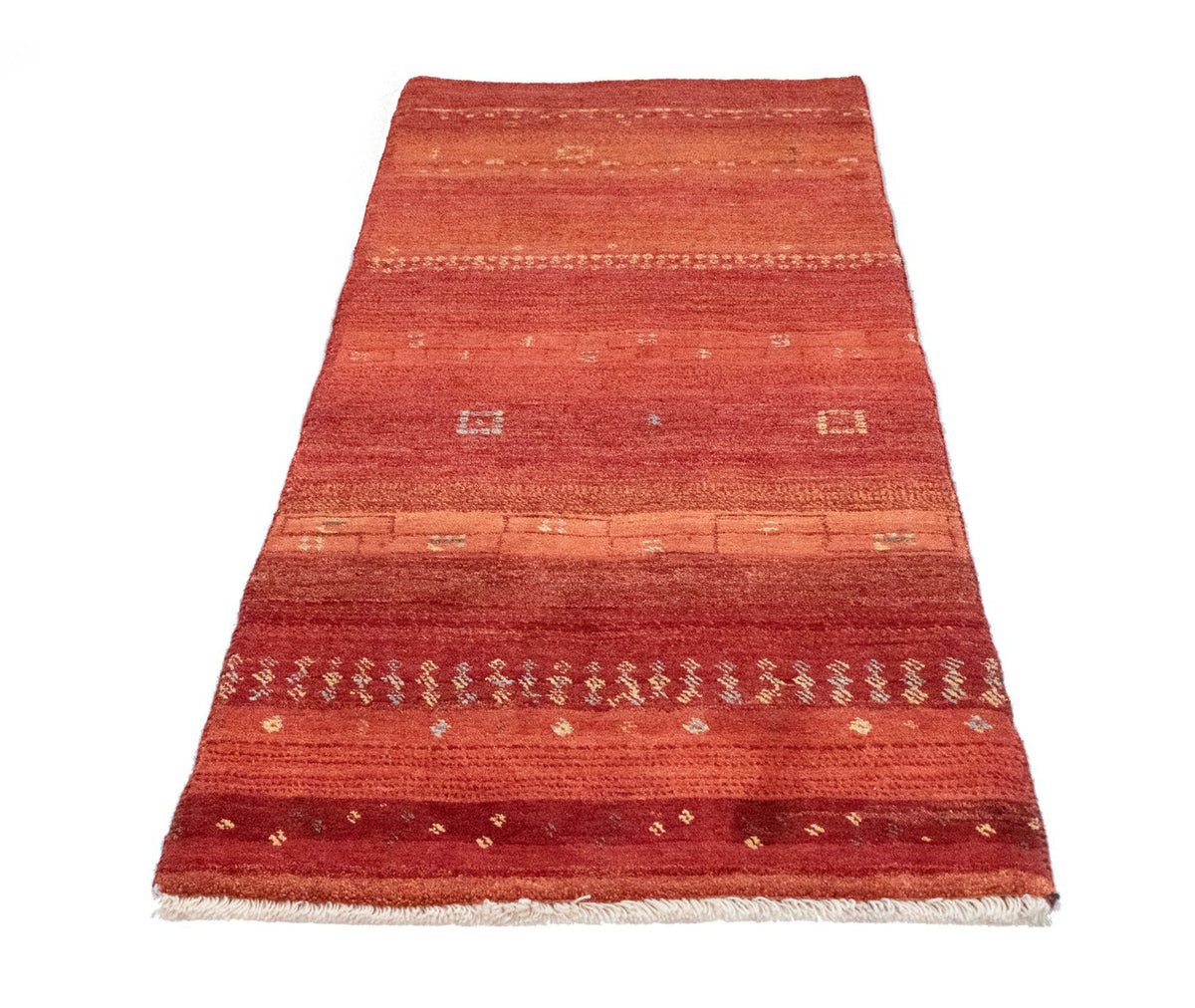 Runner Gabbeh Rug - Perser - 215 x 75 cm - orange
