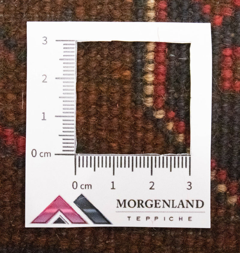 Runner Afghan Rug - Kunduz - 295 x 75 cm - red