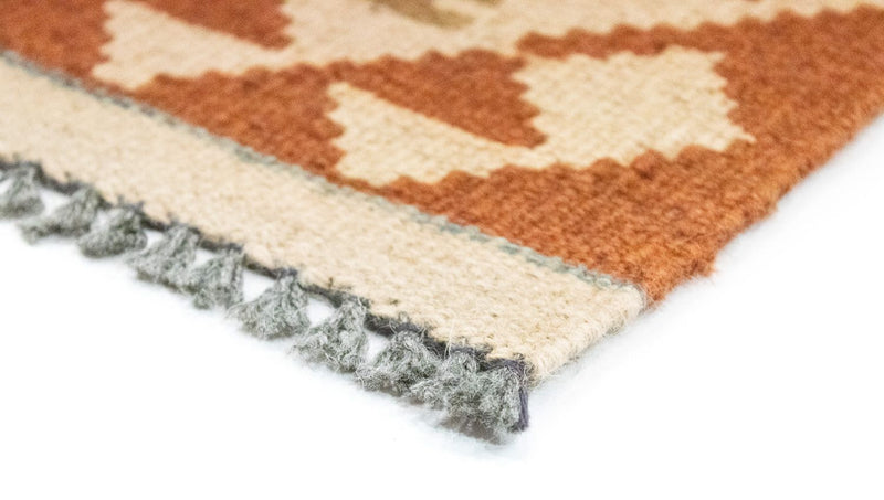 Runner Kelim Rug - Oriental - 396 x 81 cm - red