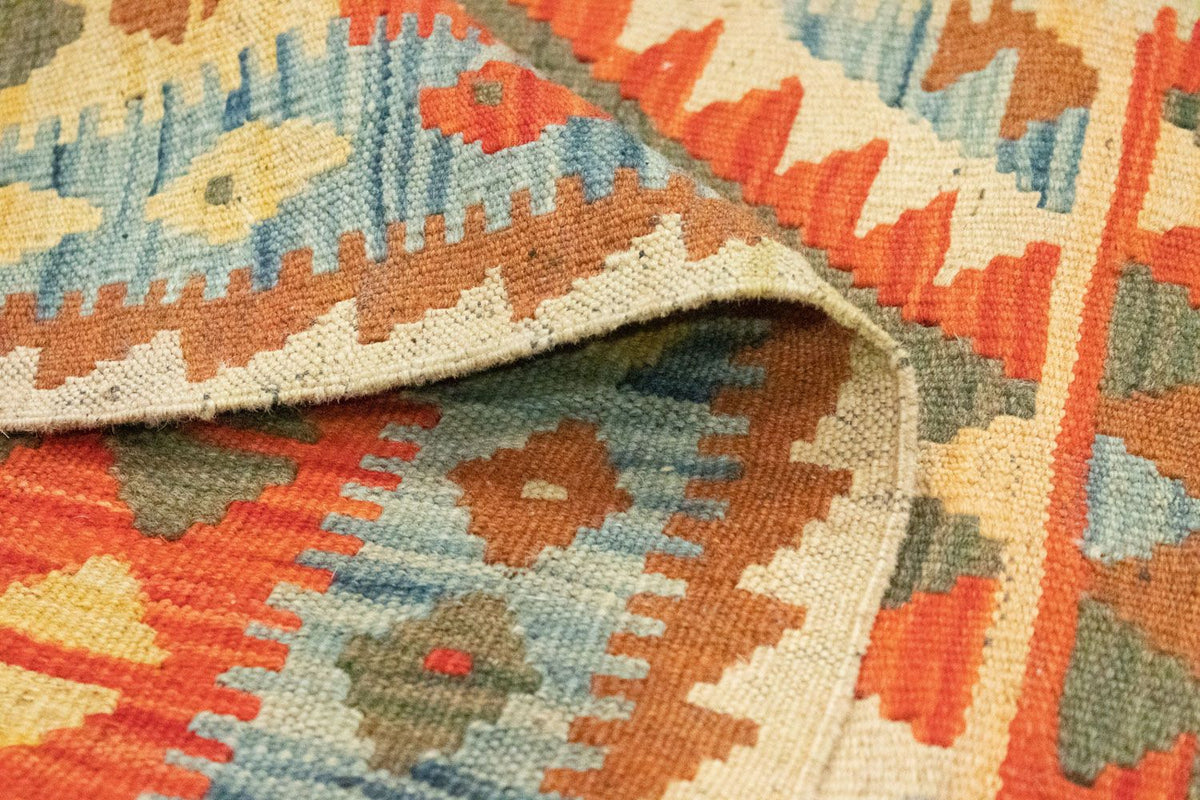 Runner Kelim Rug - Oriental - 395 x 84 cm - brown