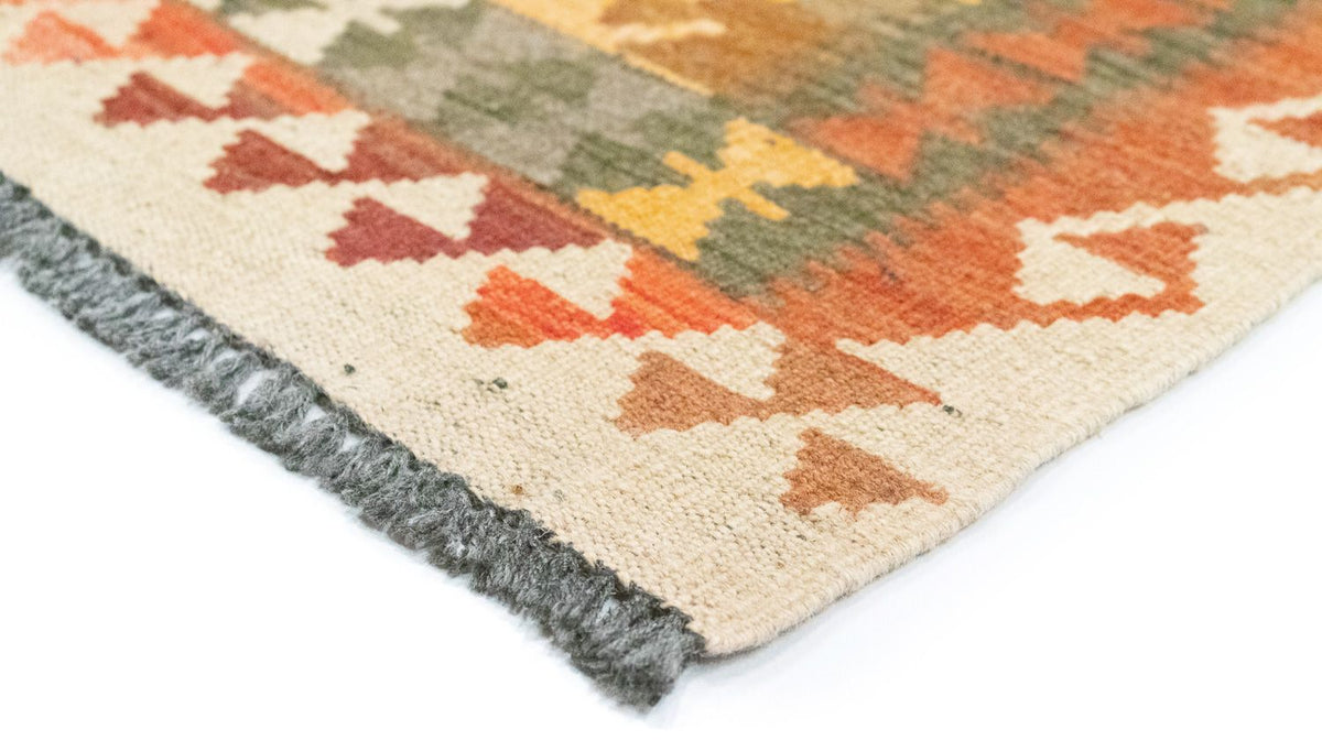 Runner Kelim Rug - Oriental - 390 x 85 cm - brown